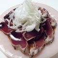 Fire-King's cooksnap of when they made かつおのたたき＆オニオンスライス♪.