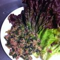 あやかじょー's cooksnap of when they made セロリの葉利用！ウマウマひき肉レタス巻き.