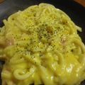 kmk_u_a's cooksnap of when they made ５分でOK★うどんカルボナーラ.
