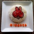 puniＫ's cooksnap of when they made オリジナル①「ミナウサちゃん」キャラ弁.