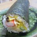 yuhizazu's cooksnap of when they made 巻き寿司（恵方巻き）.