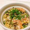 rie98's cooksnap of when they made マー坊の✿海老卵炒め✿.