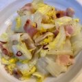 yu🐓's cooksnap of when they made 簡単☆白菜とベーコンのペペロンチーノ炒め.