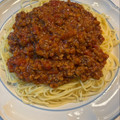 toma905's cooksnap of when they made 超〜簡単！がっつり系ミートソース.