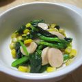 はなかふぇ's cooksnap of when they made ホウレンソウとコーンの彩り炒め.