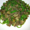 Re1215's cooksnap of when they made 牛コマ肉で青椒肉絲.