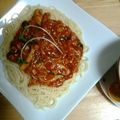 ☆このママさん☆'s cooksnap of when they made ちょっと変わったミートソーススパゲッティ.