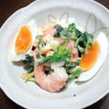 亜久里's cooksnap of when they made ほうれん草とエビのサラダ.