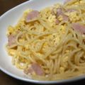 オキラックマ's cooksnap of when they made カルボ風そぼろパスタ.