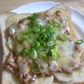 キロッチ's cooksnap of when they made 和風？洋風？納豆バナナトースト.