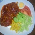 ぷららら★'s cooksnap of when they made ☆甘口ソースで煮込みハンバーグ☆.