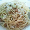あるぺじおん's cooksnap of when they made 辛くない♪梅と玉ねぎの納豆パスタ.
