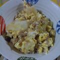 さるちゃん's cooksnap of when they made 塩辛い白菜漬け救済、白菜漬の炒めもの.
