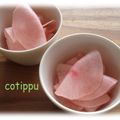 ＊cotippu＊'s cooksnap of when they made ラディッシュ　大根の　簡単千枚漬け.