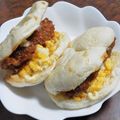 ♡♥♡かんちゅ♡♥♡'s cooksnap of when they made メンチカツサンド！.