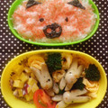 cotonet's cooksnap of when they made とっても簡単♪ブタさん弁当♪.