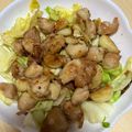 みるく大福's cooksnap of when they made ぼんじりとにんにくのころころスタミナ炒め.