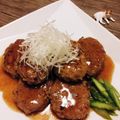 にゃんた１０４'s cooksnap of when they made 和風あんかけハンバーグ☆大根ステーキ添え.