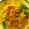 hosininaretara's cooksnap of when they made 簡単！春キャベツとシーチキンの和風パスタ.