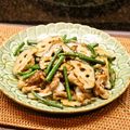 ちべターリー's cooksnap of when they made にんにくの芽と豚肉のスイートチリ炒め.