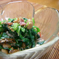 のんぷ's cooksnap of when they made ほうれん草と納豆の梅マヨあえ.
