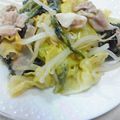 のじまさん's cooksnap of when they made 食べ出したら止まらないっ☆豚もやし鍋。.