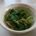 あかみんパンダ's cooksnap of when they made 簡単：レンジ３０秒：サラダ菜の酢胡麻和え.