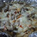 YUZUNICO's cooksnap of when they made ぶなしめじとチーズのラー油焼き.