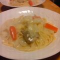 TATOCO's cooksnap of when they made 残りものでシチューパスタ♪.