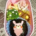 しーちょい's cooksnap of when they made キャラ弁　お月見うさぎ.