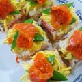 ★お暇な主婦２★'s cooksnap of when they made ひな祭りやお祝いに「ひとくちちらし寿司」.