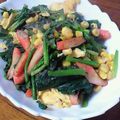 じゅん♪'s cooksnap of when they made ほうれん草とコーンの卵炒め♬.