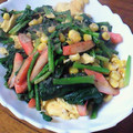 じゅん♪'s cooksnap of when they made ほうれん草とコーンの卵炒め♬.