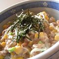 Lantana's cooksnap of when they made 洋風納豆丼.