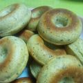 【すーぴぃ】's cooksnap of when they made 黒胡麻きなこの焼きドーナツ♪.