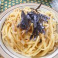 leluu's cooksnap of when they made 和風タラコマヨパスタ.