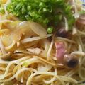 そらとはる:D:D's cooksnap of when they made 麺つゆと昆布茶で♪和風パスタ.