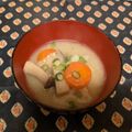 龍青空ママ's cooksnap of when they made 簡単♡れんこん人参エリンギの味噌汁♡.