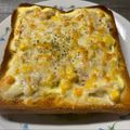 ★なみ☆'s cooksnap of when they made ☆ツナマヨコーントースト☆.