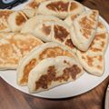 こむぎこはるばる's cooksnap of when they made HBとフライパンdeとろ〜りチーズナン♪.