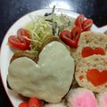 まめたん's cooksnap of when they made キャラ弁に♡彼弁に♡ハート赤ウインナー♡.