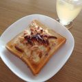 ﾋﾟﾛﾐ♡'s cooksnap of when they made 柿の種でピリ辛トースト.