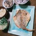 よちりん's cooksnap of when they made ふっくら金目鯛開きの焼き物.