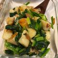 kimiwe's cooksnap of when they made じゃがいもとほうれん草のガーリックソテー.