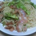 カギロヒ's cooksnap of when they made キャベツとソーセージのレモンパスタ.