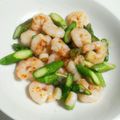 リエっぺ's cooksnap of when they made えびとアスパラのガーリック炒め.