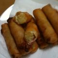 nikoniko mama's cooksnap of when they made パリパリ☆チーズポテト春巻き.