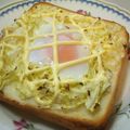 うさぎー's cooksnap of when they made キャベたまトースト♪.