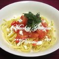 pacomati's cooksnap of when they made トマト＆カッテージチーズの冷製パスタ.