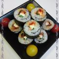 ピナタンポポ's cooksnap of when they made チャンジャとクリチの創作キンパッ。.